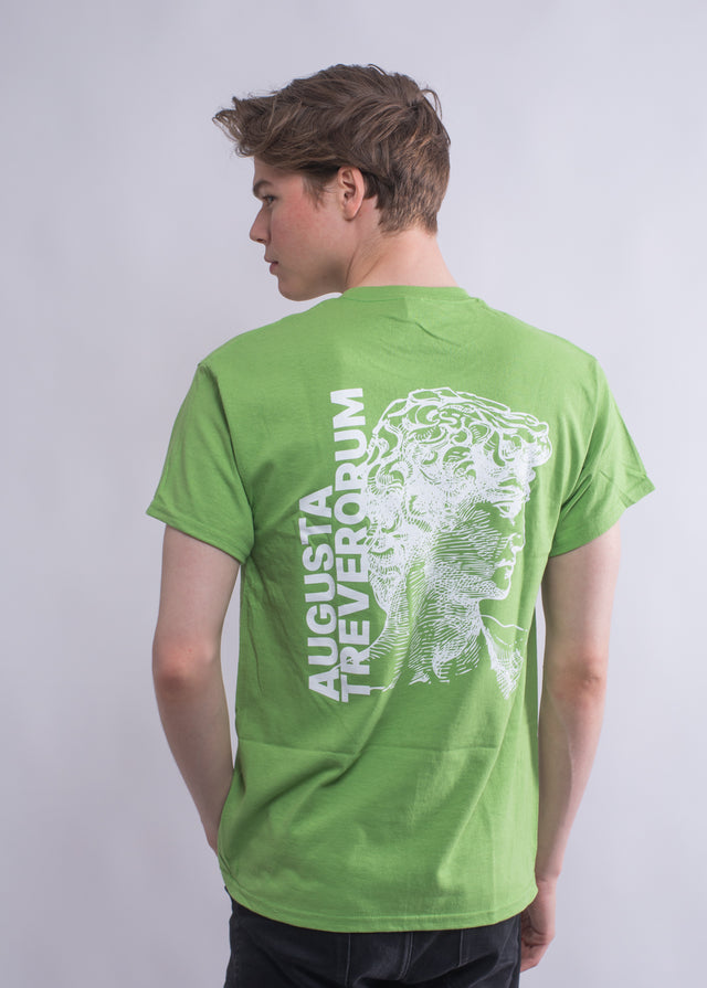 Herren T-Shirt Grün Backprint