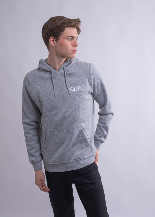 Streetwear Herren Hoodie Grau Baumwolle