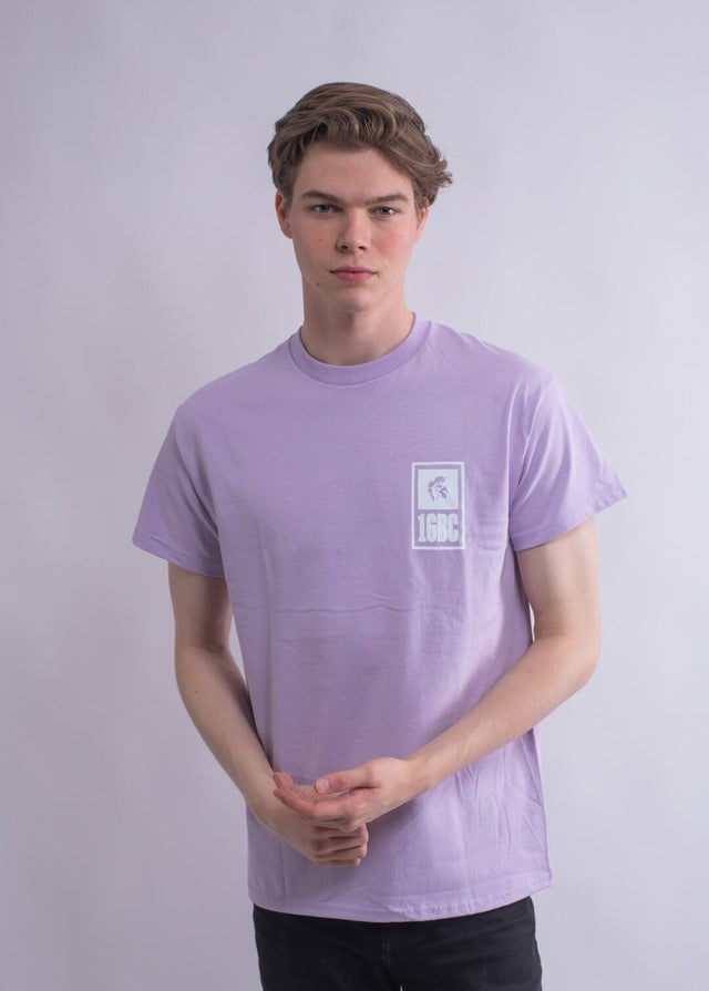 Streetwear Herren T-Shirt Lila Baumwolle