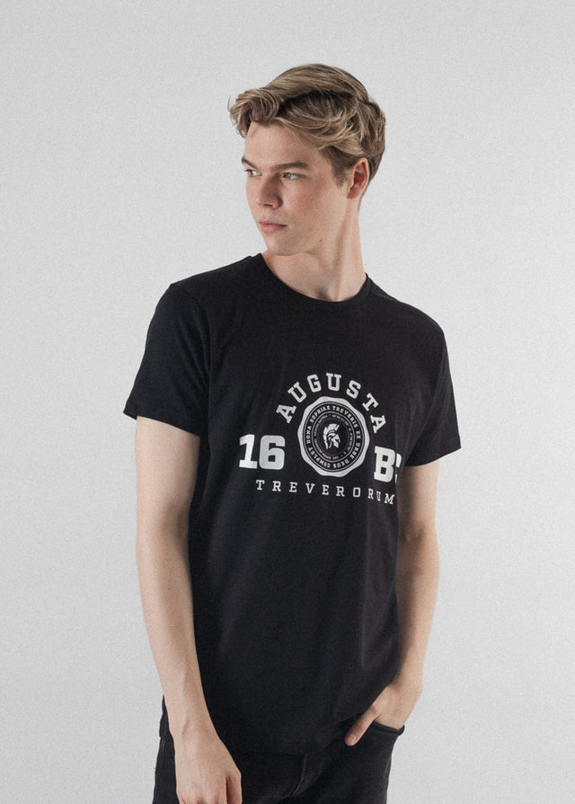 Vegan Streetwear Herren T-Shirt Schwarz 16BC