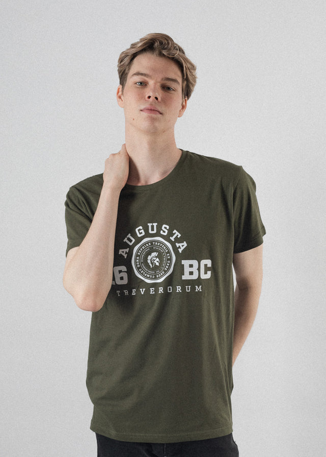 T-Shirt Männer Badge Grün 16BC