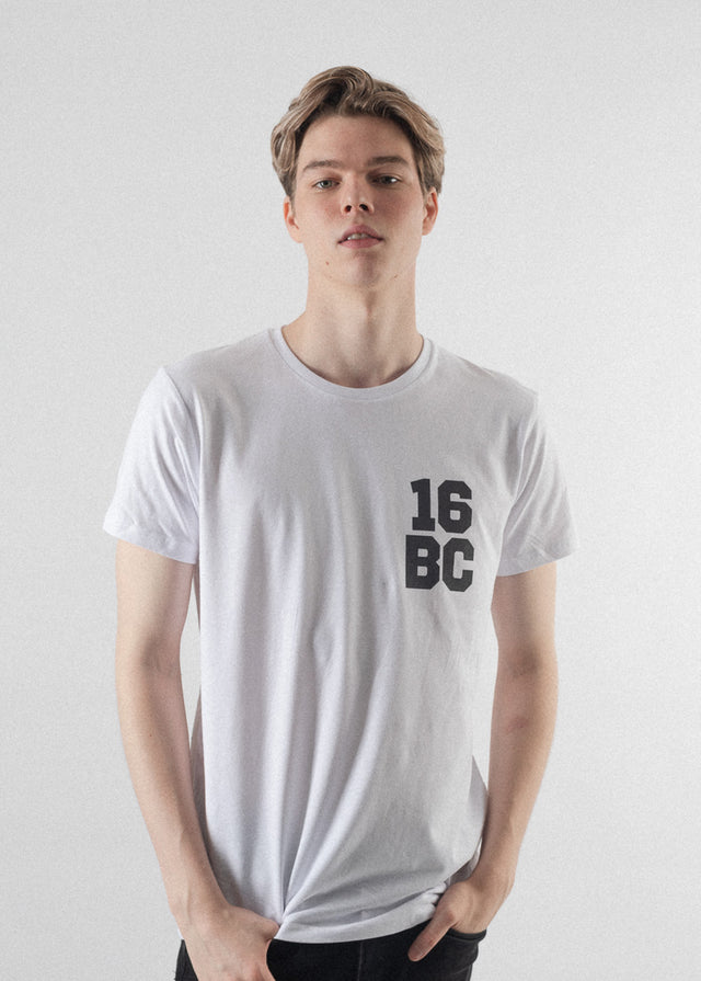 Herren T-Shirt Weiß Bio Baumwolle 16BC