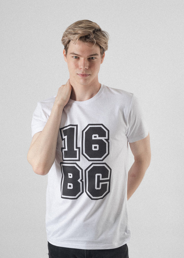 Vegan Streetwear Trier Herren T-Shirt Weiß 16BC