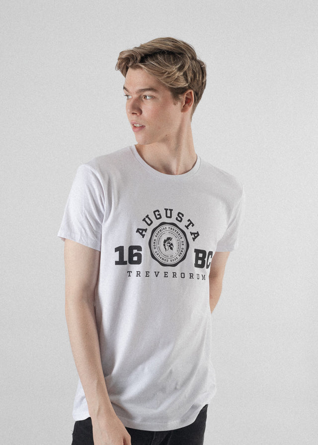 Vegan Streetwear Herren T-Shirt Weiß 16BC
