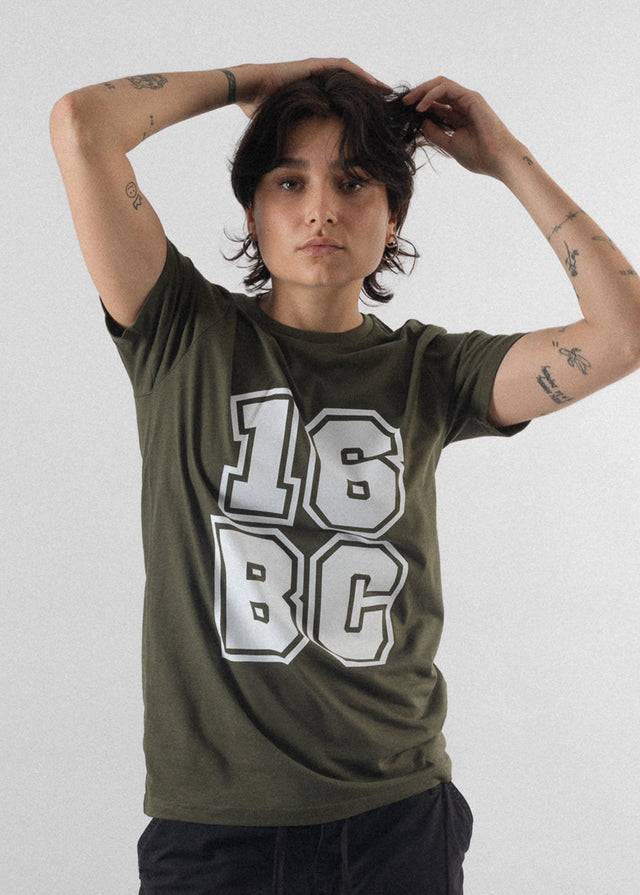 Vegan Streetwear Damen T-Shirt Grün 16BC