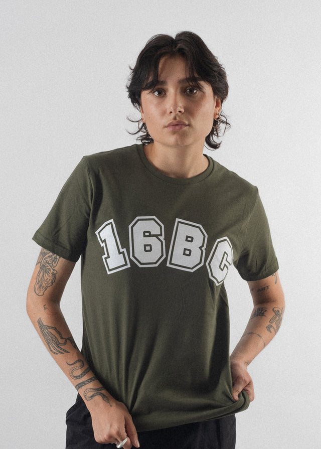 Bio Baumwoll Damen T-Shirt Grün - 16BC Die Geburtsstunde Triers