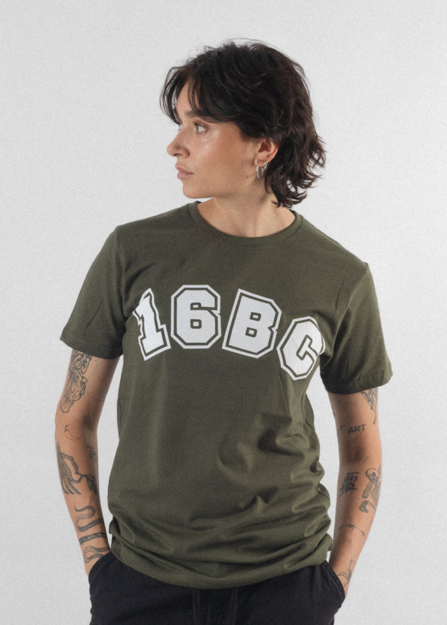 Vegan Streetwear Trier Damen T-Shirt Grün 16BC