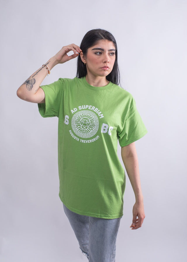 Damen T-Shirt Grün Frontprint