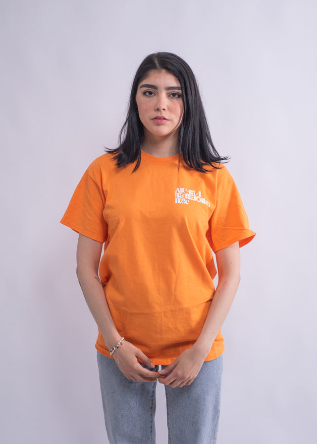 Streetwear Damen T-Shirt Orange Baumwolle