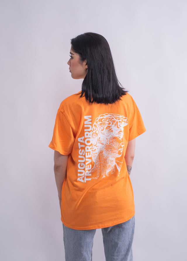 Damen T-Shirt Orange Backprint