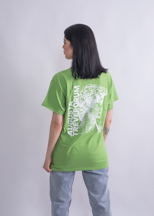 Damen T-Shirt Grün Backprint