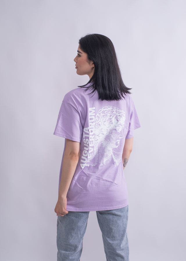 Damen T-Shirt Lila Backprint