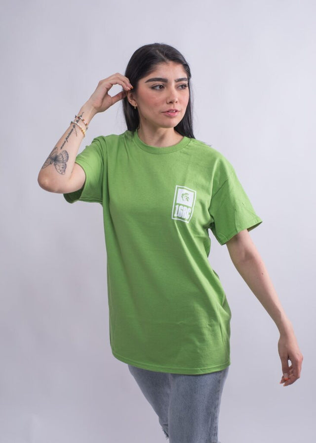 Damen T-Shirt Grün 16BC Frontprint