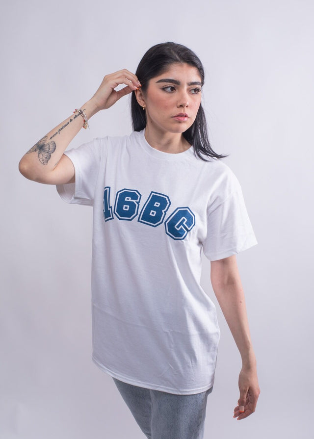 Damen T-Shirt Weiß 16BC Frontprint