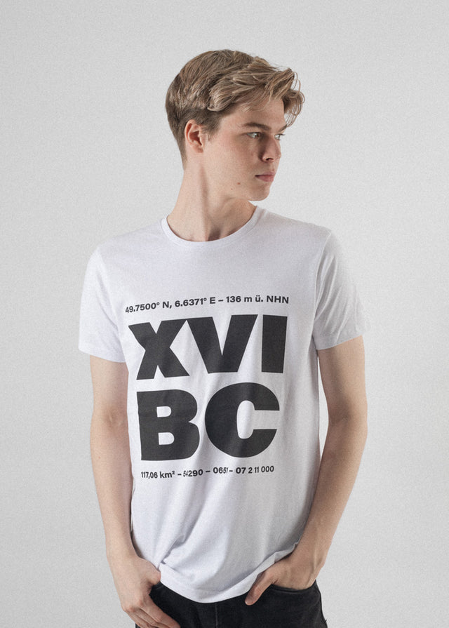 Vegan Streetwear Trier Herren T-Shirt Weiß XVIC