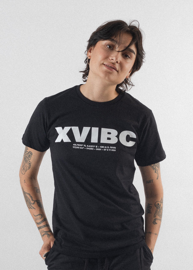 Bio Baumwoll Damen T-Shirt Schwarz XVIBC