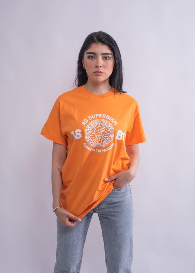 Streetwear Damen T-Shirt Orange Baumwolle